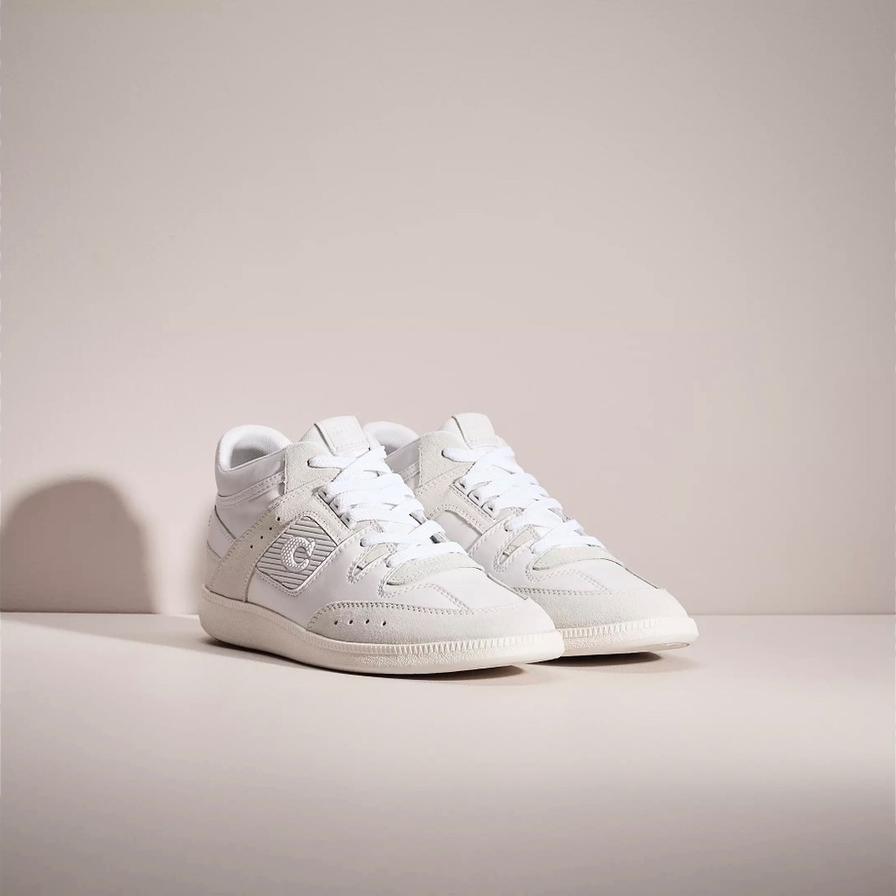 COACH Restored Citysole Mid Top White Leather Sneakers Trainers COMFORTABLE SHOE - Picture 2 of 16